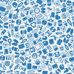 vector background of the medicine icons