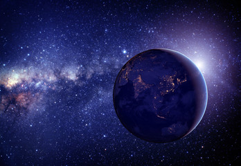 Planet earth from the space. Some elements of this image furnish