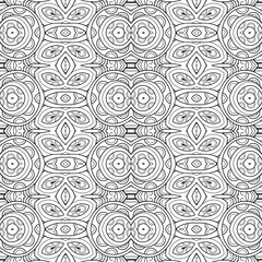 Vector Seamless Vintage Black and White Lace Pattern