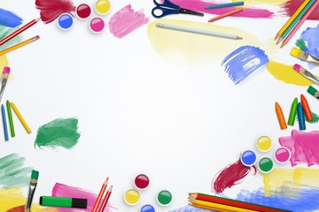 Art supplies border line