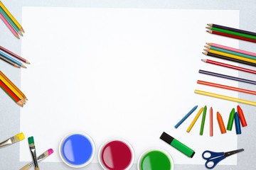 Art supplies border line