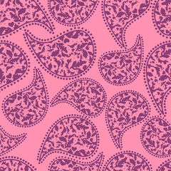 Paisley pattern vector, textile print fashion seamless, Paisley