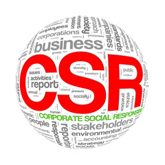 Wordcloud word tags ball of csr