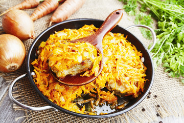 Fish with vegetables