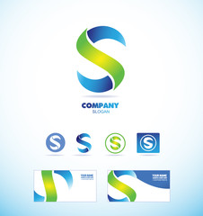 Letter S logo icon set