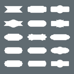 Set of blank vector borders and banners