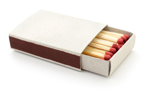 Matches in a matchbox.
