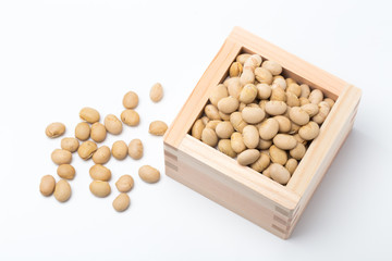 節分の豆とマス