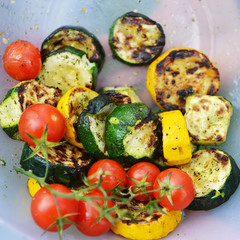  zucchini and tomato