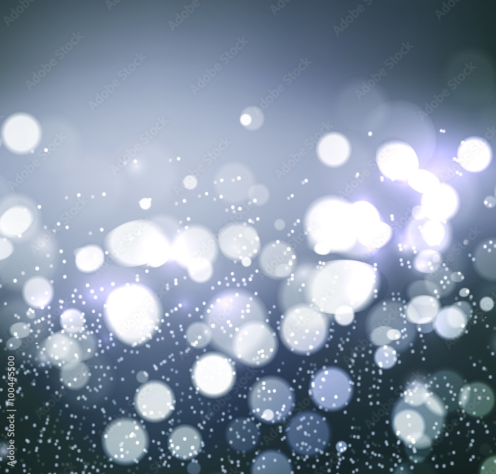 Aufkleber christmas background. festive elegant abstract background with bokeh lights