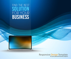 Brochure template, Flyer Design and Depliant Cover for business