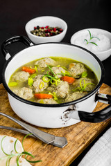 Koftas or meatballs, in a mild creamy curry sauce