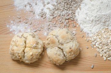 healthy homemade buns