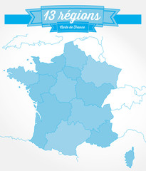 carte des régions de France