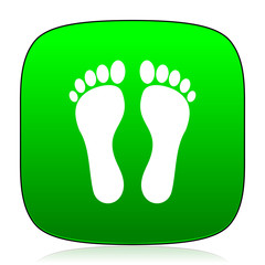 foot green icon