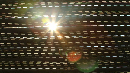 Rollladen im Sonnenlicht