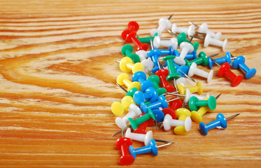 The colored pins