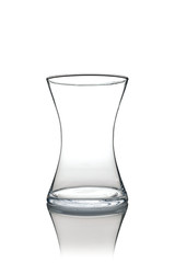 curved vase on a white background