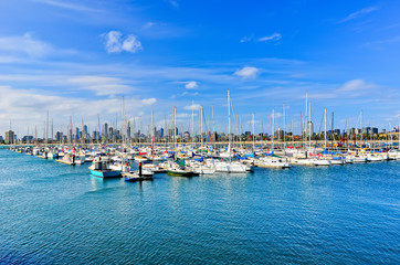 View of St Kilda Beach in Melbourne, Australia