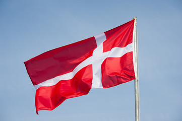 Fototapeta na wymiar Denmark Flag - Flag of Denmark - Danish Flag