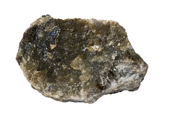 Dark Labradorite from Madagascar Isolated