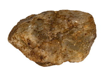 Olivine stone from India/Brazil Isolated