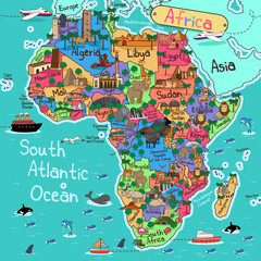 Mapa Afryki - 100453157