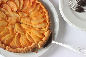 Crostata di mele vista dall' alto