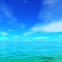 Fototapeta na wymiar seascape, ocean and sky
