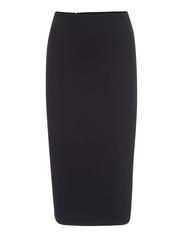 Cut-Out of Plain Black Pencil Skirt on Invisible Mannequin