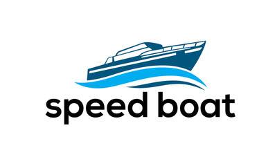 speet boat logo design