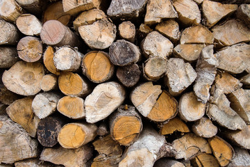 Heap firewood