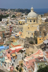 Marina Corricella, island of Procida, Naples bay, Italy.