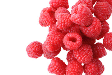 fresh raspberries background..