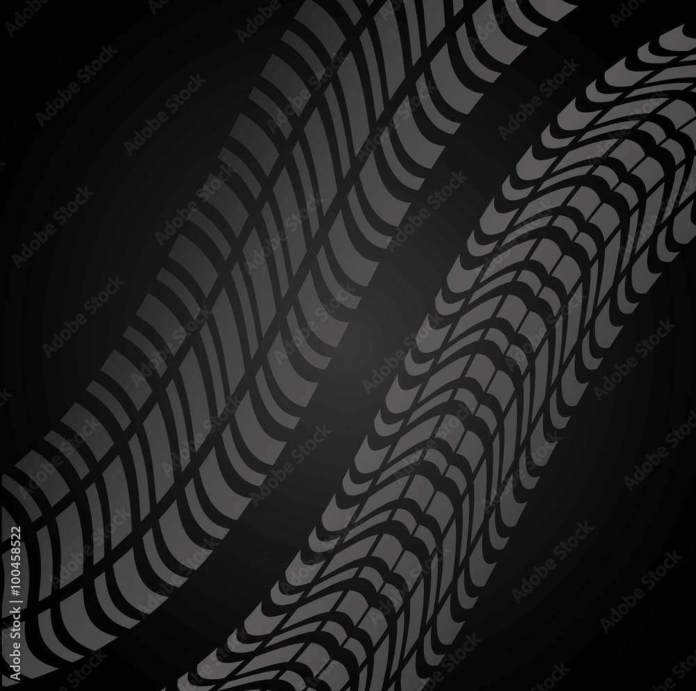 Sticker Tire track print 