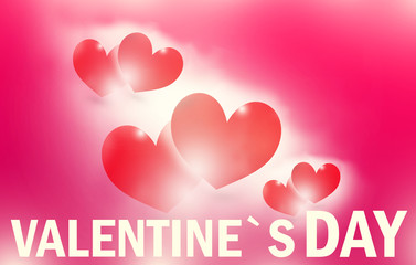 Obraz na płótnie Canvas Valentines Day Font