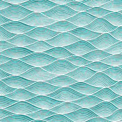 Wavy pattern. Hand-drawn abstract background with tangled lines. - 100458974