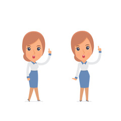 Intelligent and Clever Character Consultant Girl visited great i