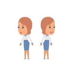 Blunt Character Consultant Girl very surprised and did not belie