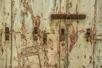 old front door as background