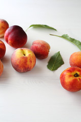 fresh ripe peaches