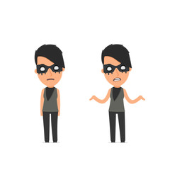 Confused  Character Outsider Girl in ignorance and does not know