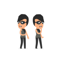 Cowardly Character Outsider Girl heard something and very scared