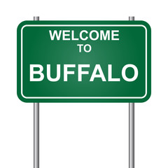 Welcome to Buffalo, green signal vector