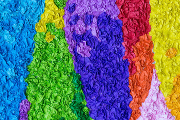 Background of multi-colored paper