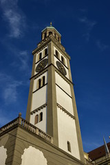 View in the city of Augsburg, Bavaria, Germany