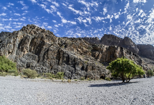 Al Hajar Mountains In Oman