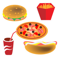 Fast food vector