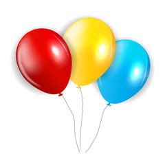 Set of Colored Balloons, Illustration