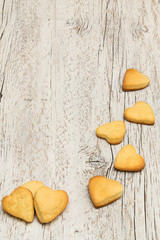 cookies in the shape of a heart